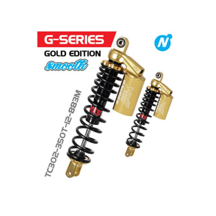 کمک فنر عقب YSS / فنر مشکی / پایه طلایی مناسب XMAX / اصل200435