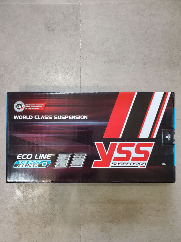 کمک فنر عقب YSS / فنر مشکی / پایه طلایی مناسب AEROX / اصل