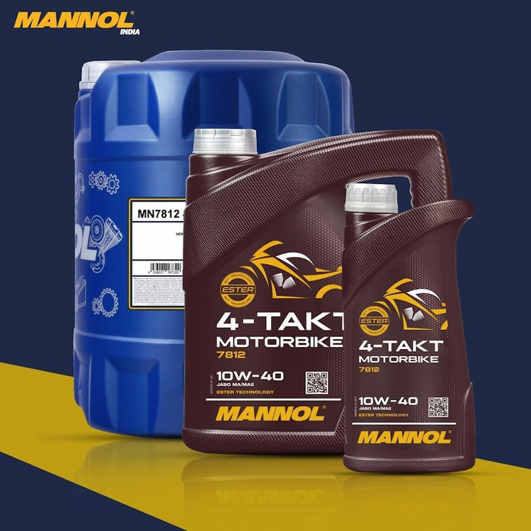 روغن موتور مانول مخصوص موتور دنده ای 1 لیتر MANNOL 10W40 مدل 7812 / ساخت کشور آلمان اصل کد 000231