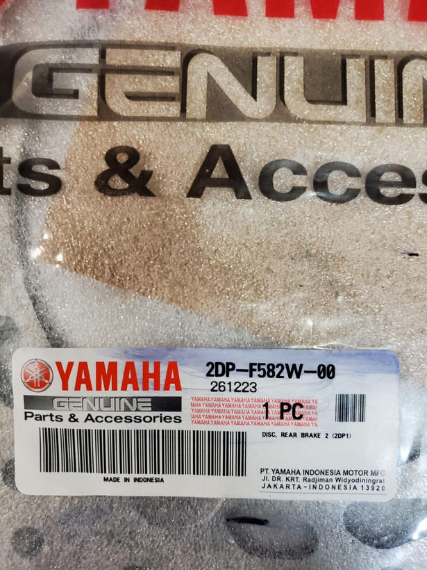 دیسک ترمز عقب YAMAHA Nmax ساخت اندونزی اصل کد 000166