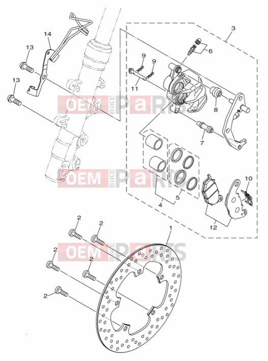 دیسک ترمز جلو YAMAHA Xmax ساخت اندونزی اصل کد 000183