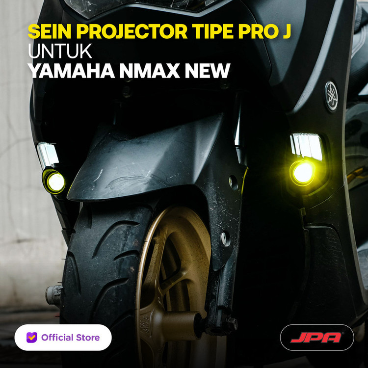 ست راهنما پرژکتور دار {سفید} YAMAHA Nmax 155 GMA / ساخت اندونزی اصل / کد 200443