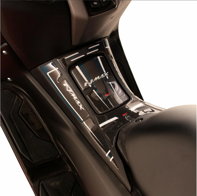 پد باک مشکی خط ابی YAMAHA NMAX GP ساخت ترکیه اصل کد ۰۰۰۱۳۲
