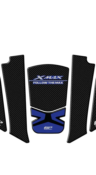 پد باک مشکی آبیYAMAHA XMAX GP /ساخت ترکیه اصل کد 000186
