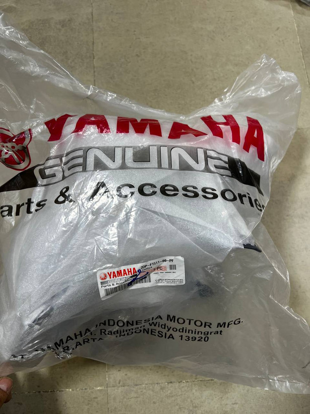 گلگیر عقب یا دمبی پلااک YAMAHA Nmax / ساخت اندونزی اصل کد 200203