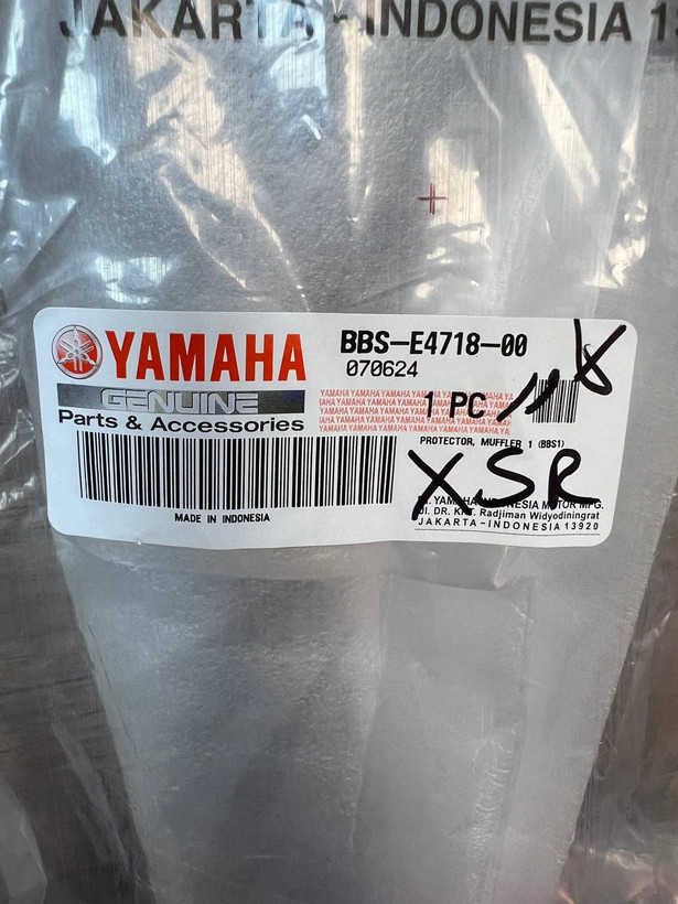 کاور اگزوز YAMAHA Xsr 155 ساخت اندونزی اصل کد200387