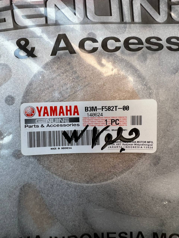 دیسک ترمز چرخ جلو YAMAHA WR155 ساخت اندونزی اصل کد 200361