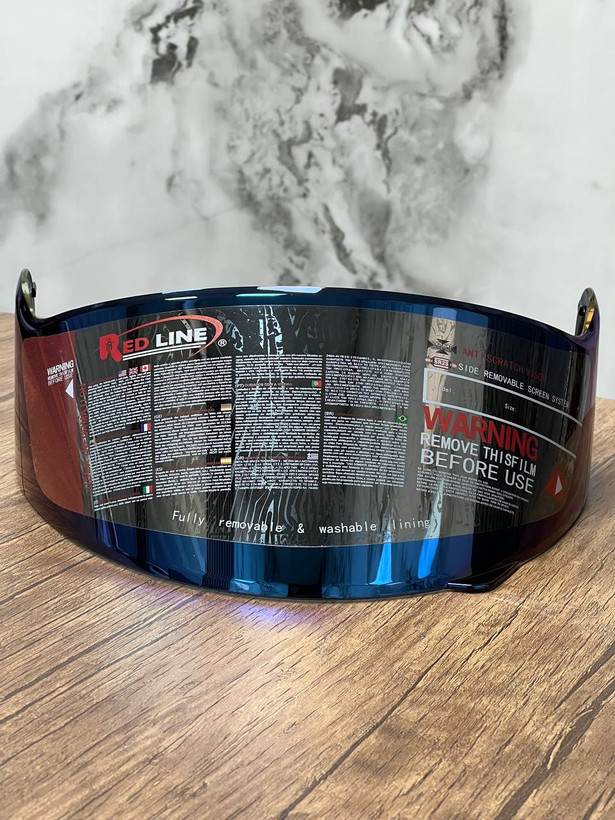 طلق کلاه کاسکت رفلکس آبی مناسب مدل REDLINE 937 – 935 – 939