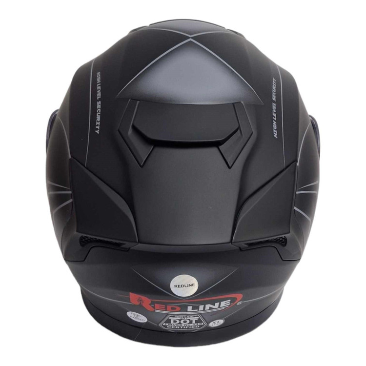 کلاه کاسکت کد937 مدل X مشکی خاکستری مات REDLINE