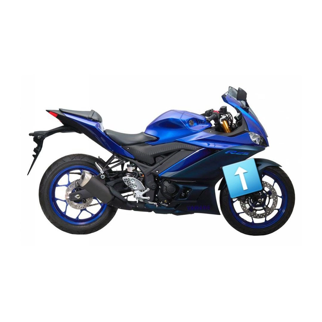 برچسب/ استیکر روی راهنما سرمه ای مات YAMAHA R25 ساخت اندونزی اصل کد 200513
