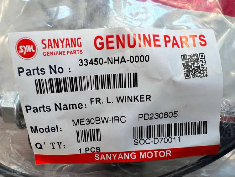 راهنما جلو چپSym Nh250/ NH180 /Na250/ NA180 ساخت تایوان اصل کد 200633