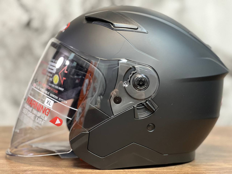 کلاه بدون فک مشکی مات ردلاین REDLINE 956-1