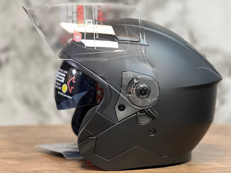 کلاه بدون فک مشکی مات ردلاین REDLINE 956-1