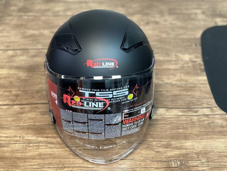 کلاه بدون فک مشکی مات ردلاین REDLINE 956-1