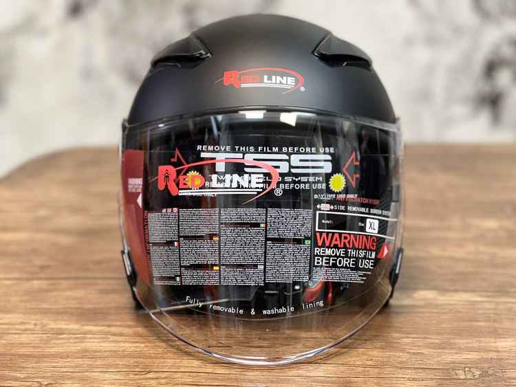 کلاه بدون فک مشکی مات ردلاین REDLINE 956-1