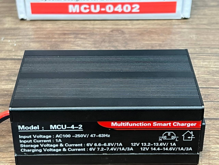 شارژر هوشمند چند منظوره / شارژر باتری موتور سیکلت استاندارد STANDARD MCU-0402