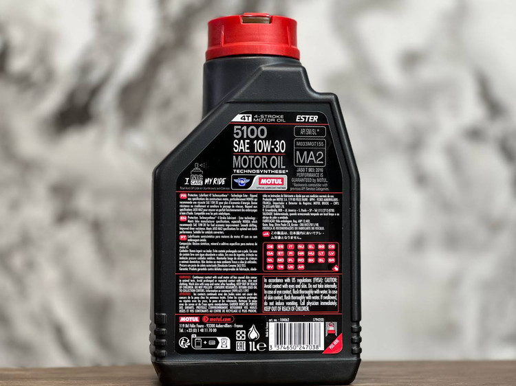 روغن موتور موتول 1 لیتر 10W30 مدل 5100 / ساخت فرانسه اصل