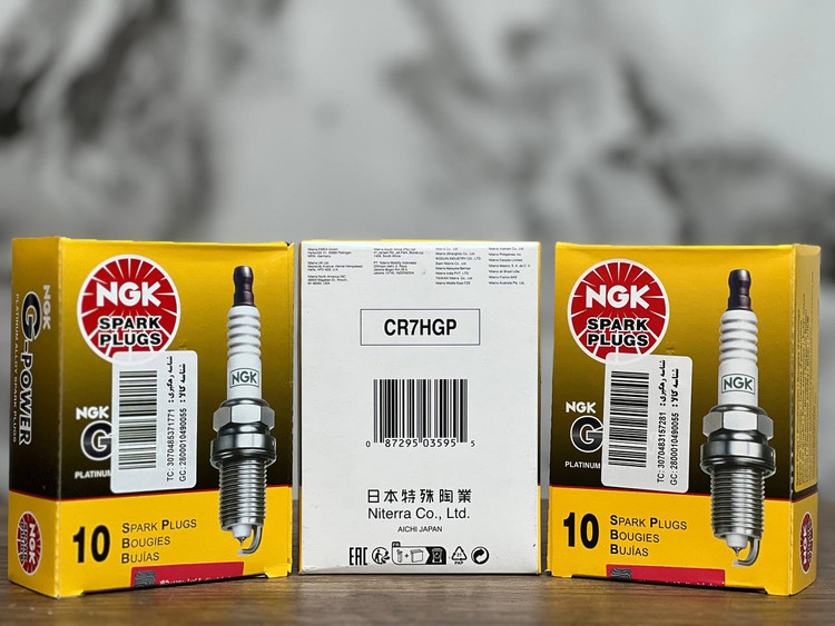 شمع موتور سیکلت پایه کوتاه سوزنی NGK G-POWR CR7HGP 3595 / ساخت ژاپن اصل کد 200793
