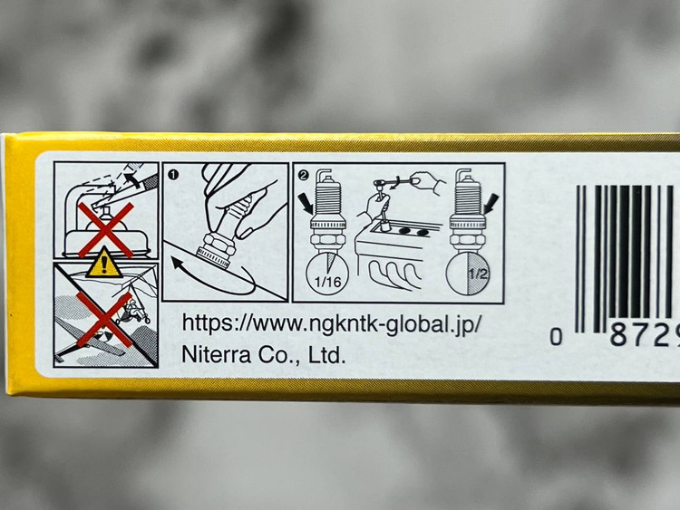 شمع موتور سیکلت پایه کوتاه سوزنی NGK G-POWR CR7HGP 3595 / ساخت ژاپن اصل کد 200793