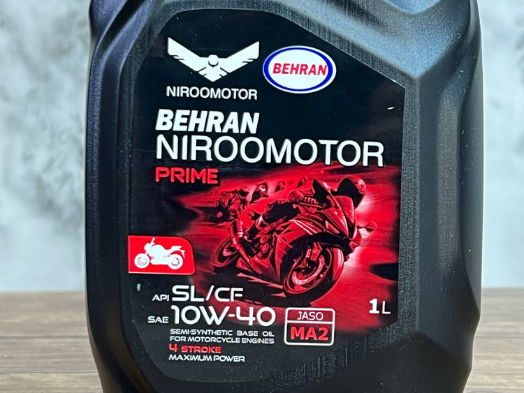 روغن موتور بهران مخصوص موتورهای دنده ای NIRO MOTOR OIL / 10W40 MA2 اصل کد 200526