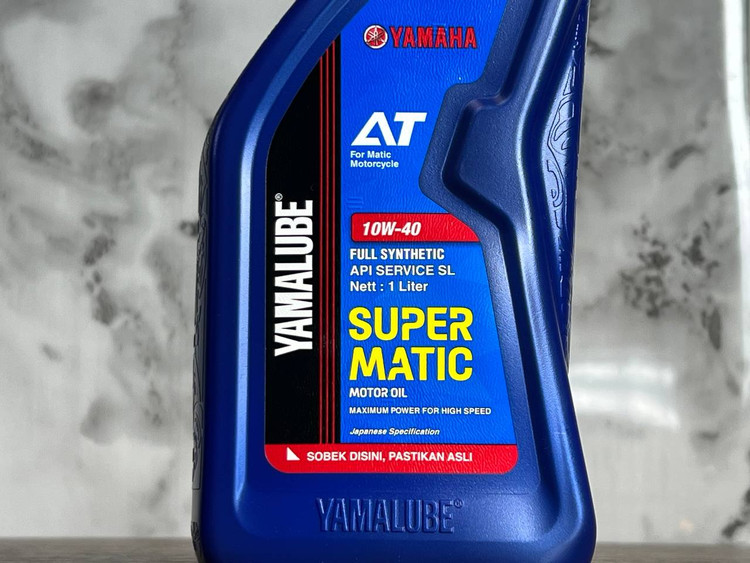 روغن موتور مخصوص موتورهای اسکوتر 1 لیتر 10W40 یامالوب سوپر متیک یاماها YAMAHA SUPER MATIC / ساخت اندونزی اصل کد ۲۰۰۴۷۴