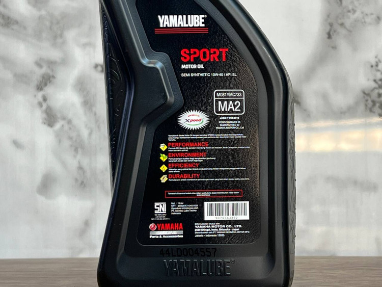 روغن موتور مخصوص موتورهای دنده ای یاماها اسپرت YAMAHA SPORT 10W40 / ساخت اندونزی اصل