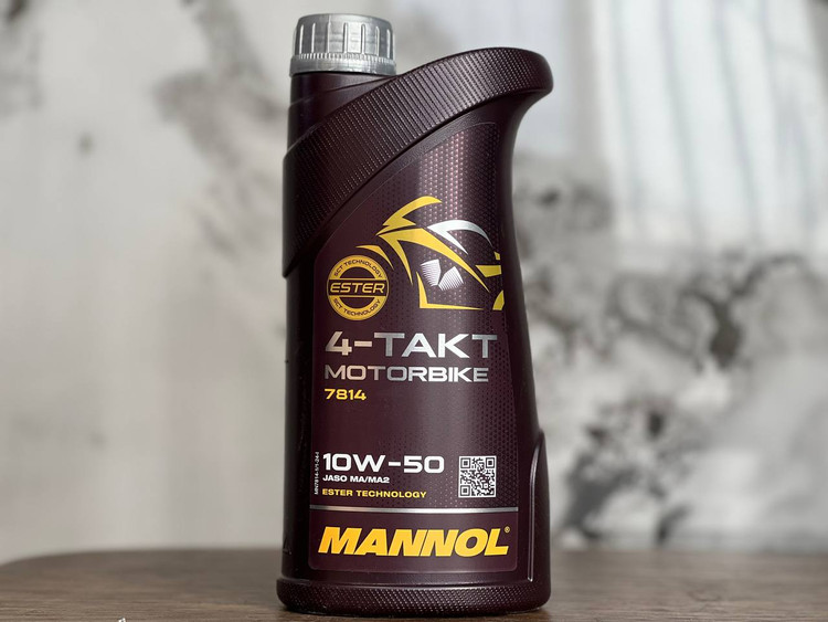 روغن موتور مانول مخصوص موتور دنده ای 1 لیتر MANNOL 10W50 مدل 7814 / ساخت کشور آلمان اصل کد 000232
