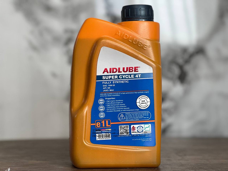 روغن موتور ایدلوب AIDLUBE 10W50 SN مخصوص موتورهای دنده ای فول سنتتیک تحت لیسانس ایدلوب آلمان اصل کد ۲۰۱۱۰۴