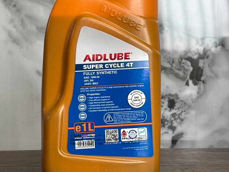 روغن موتور ایدلوب AIDLUBE 10W50 SN مخصوص موتورهای دنده ای فول سنتتیک تحت لیسانس ایدلوب آلمان اصل کد ۲۰۱۱۰۴