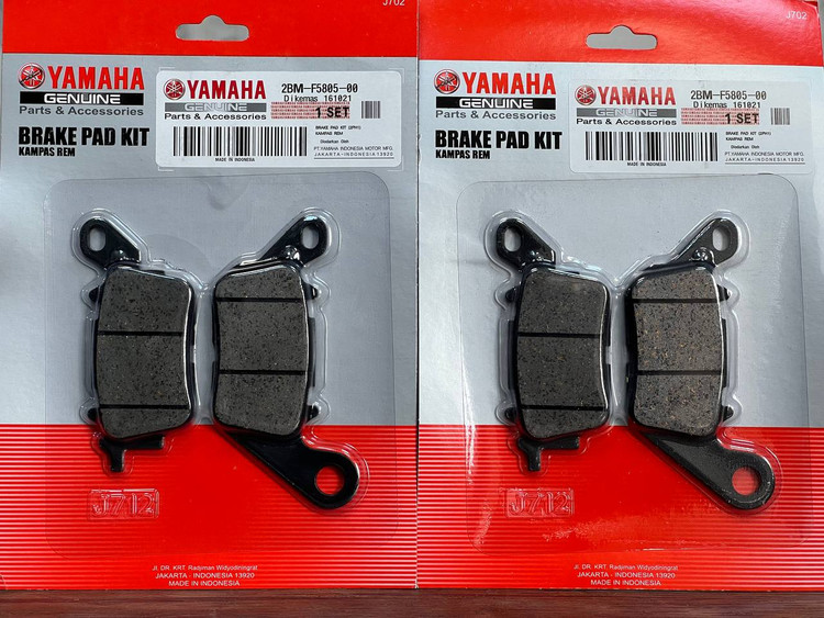 لنت ترمز چرخ جلو تایلندی YAMAHA Nmax / Nmax Turbo / Aerox / MxKing / Filano کد 000080