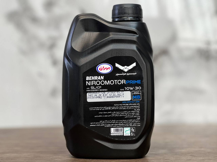 روغن موتور بهران مخصوص موتورهای طرح اسکوتر NIRO MOTOR OIL / 10W30 MB/ اصل کد 200528