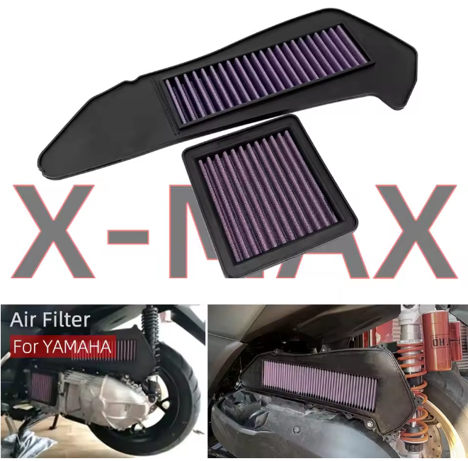 ست فیلتر هواکش و فیلتر گیربکس قهرمانی اسپرت Yamaha Xmax 2025 / ساخت تایوان اصل