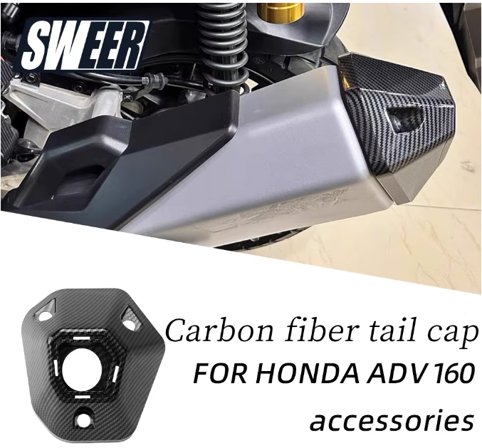 سر اگزوز کربن HONDA ADV160 ساخت تایلند اصل کد 201060
