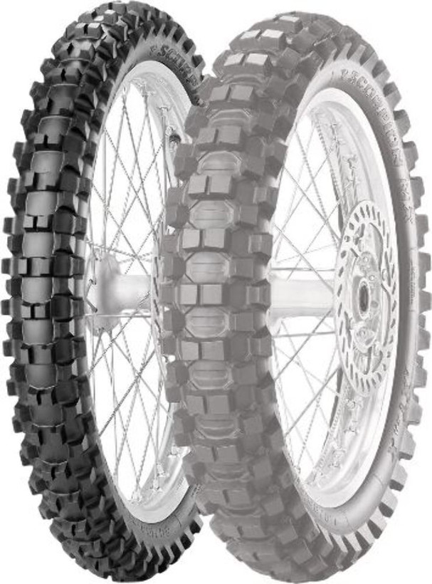 لاستیک پیرلی 80/100/21 / ساخت آسیا کشور اندونزی اصل PIRELLI SCORPION™ MX32 MID SOFT کد ۲۰۱۲۷۱