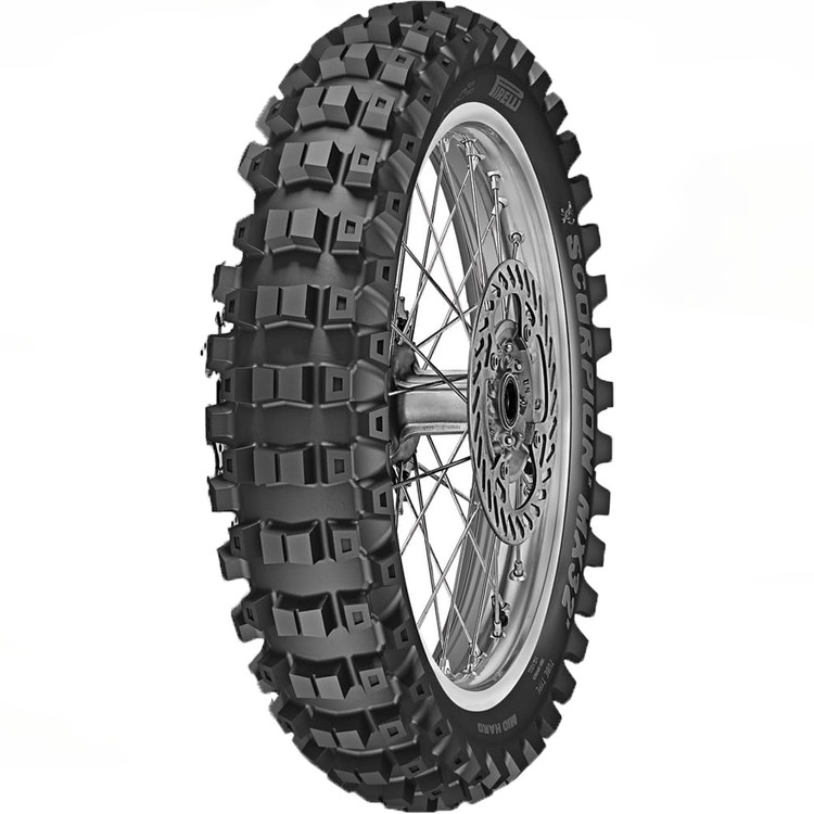 لاستیک پیرلی کراسی و اندرو 120/100/18 / ساخت برزیل اصل مدیوم به هارد PIRELLI SCORPION™ XC MID HARD کد ۲۰۱۲۵۷