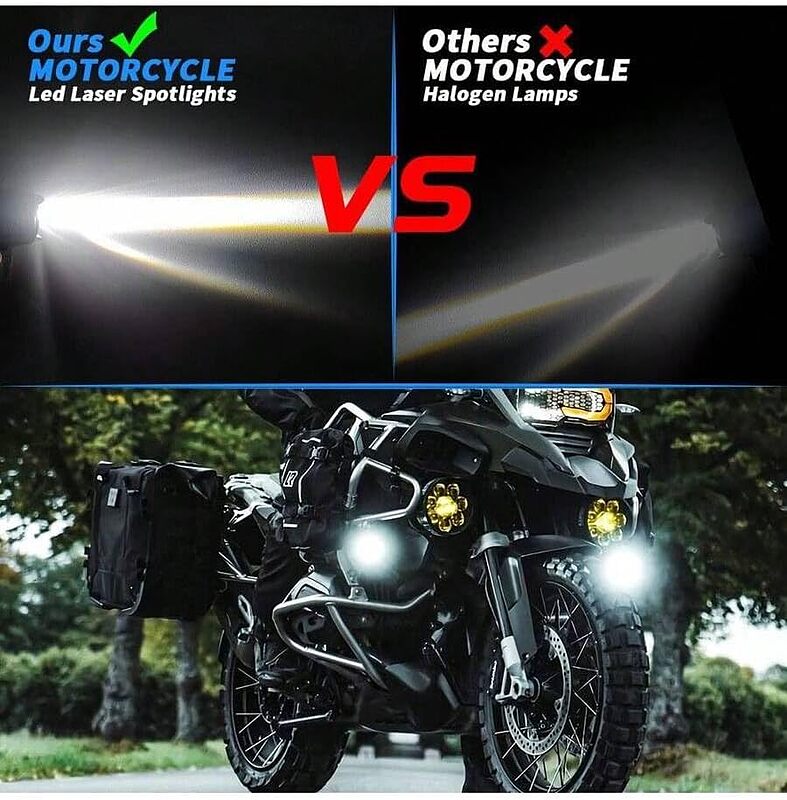 پرژکتور دو لنز MOTORCYCLE / کیت کامل سیم کشی و کلید بی سیم وایرلس