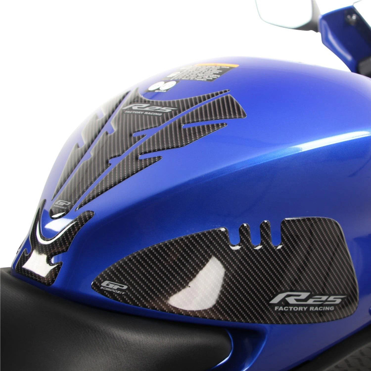 ست پد باک مشکی کربن YAMAHA R25 GP KOMPOZIT ساخت ترکیه اصل کد 200753