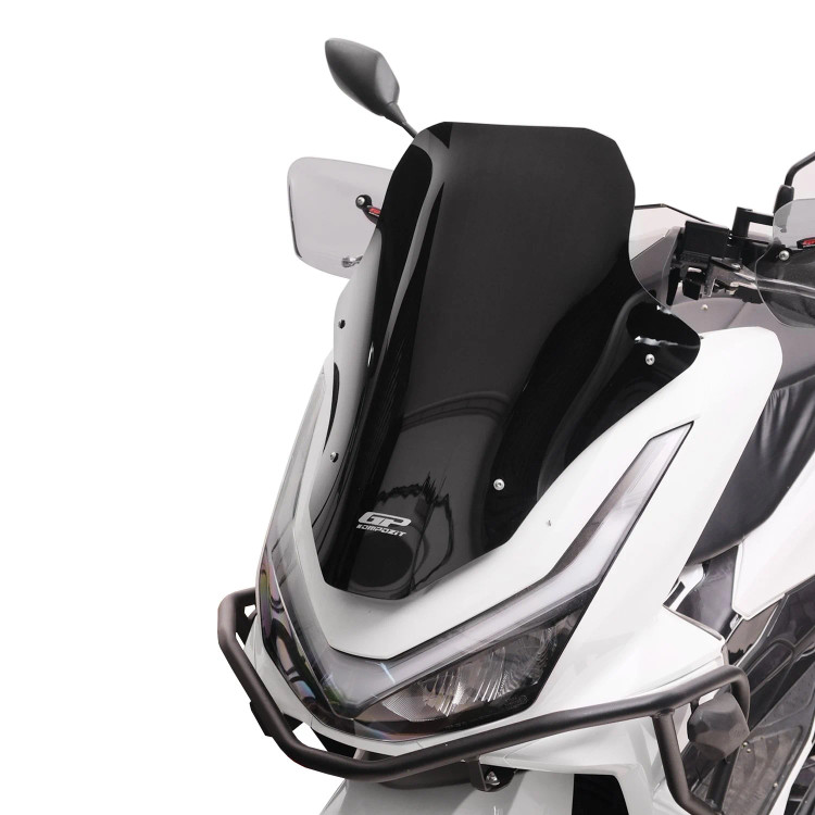 طلق / شیلد مشکی HONDA PCX160 GP 55cm / مناسب اتاق جدید 1404 به بالا / ساخت ترکیه اصل کد 201381