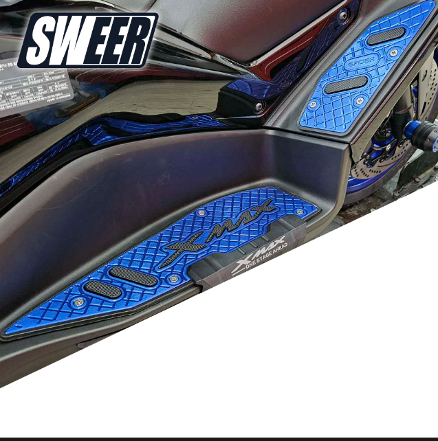 کف پایی اسپرت آبی YAMAHA Xmax ساخت تایلند اصل کد 201756