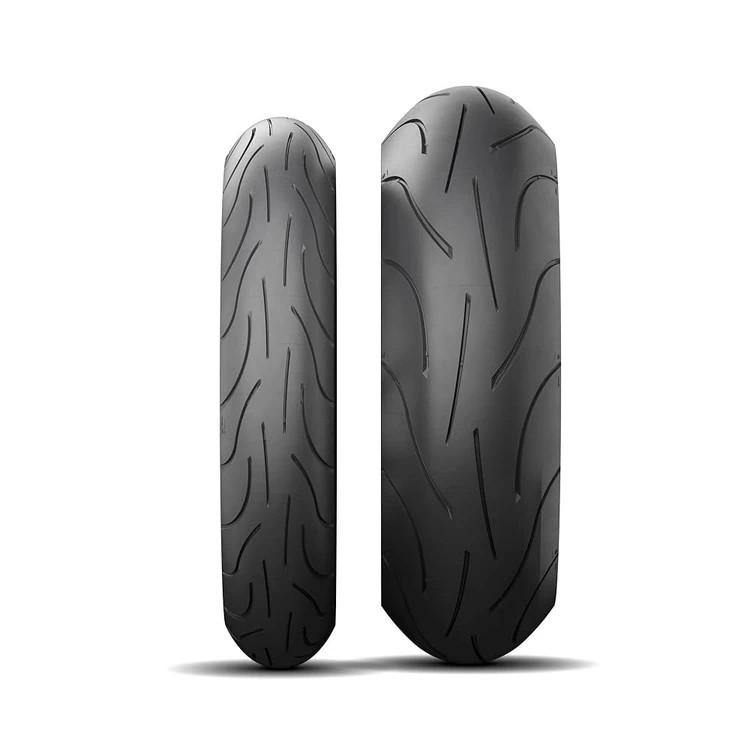 ست لاستیک میشلن ۱۸۰/۵۵/۱۷ / MICHELIN PILOT ROAD 4 ۱۲۰/۷۰/۱۷ ساخت اسپانیا اصل کد ۲۰۰۷۳۲