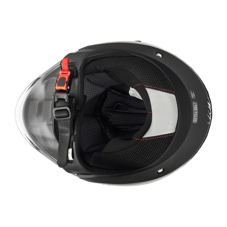 کلاه کاسکت بدون فک فلش مدل 852 MATT BLACK-GRAY 35#