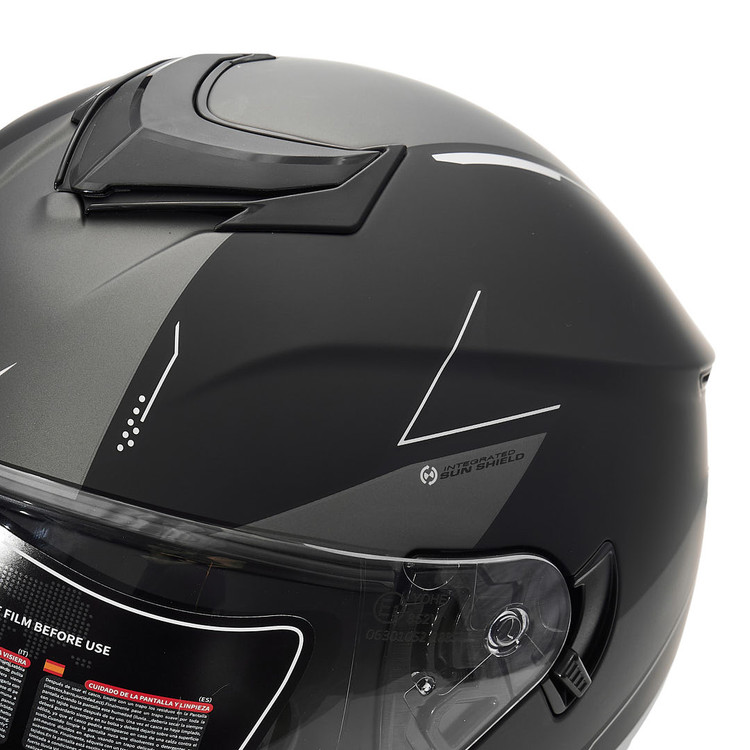کلاه کاسکت بدون فک فلش مدل 852 MATT BLACK-GRAY 46#