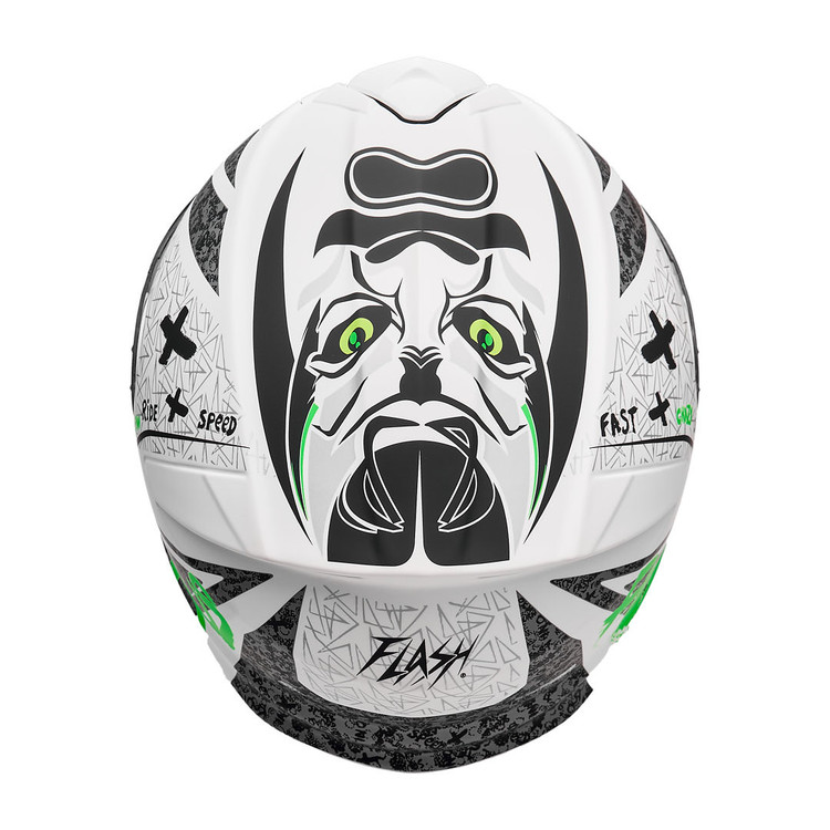 کلاه کاسکت فک متحرک فلش مدل 935SV NEON-YELLOWGREEN-WHITE