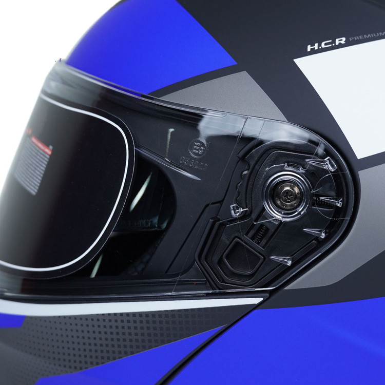 کلاه کاسکت فک متحرک فلش مدل 935SV BLUE-WHITE