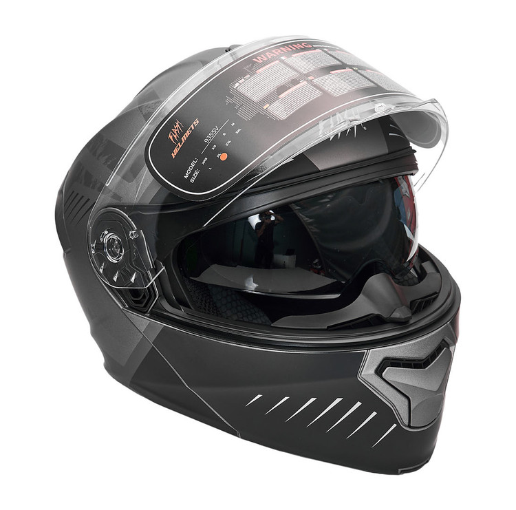 کلاه کاسکت فک متحرک فلش مدل 935SV MATTE-BLACK-GRAY