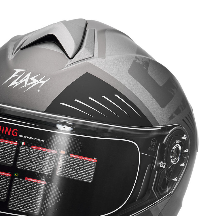 کلاه کاسکت فک متحرک فلش مدل 935SV MATTE-BLACK-GRAY