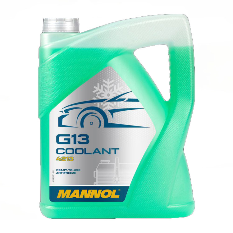 کولانت خودرو مانول 5 لیتر G13 رنگ سبز MANNOL / ساخت کشور آلمان اصل کد ۲۰۱۶۶۴
