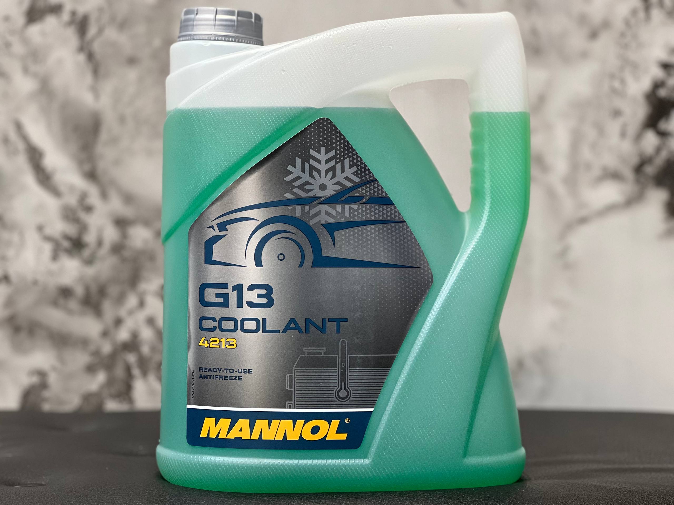 کولانت خودرو مانول 5 لیتر G13 رنگ سبز MANNOL / ساخت کشور آلمان اصل کد ۲۰۱۶۶۴
