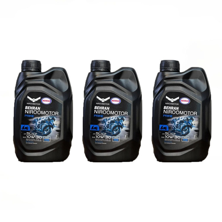 روغن موتور بهران مخصوص موتورهای طرح اسکوتر NIRO MOTOR OIL / 10W30 MB/ اصل کد 200528