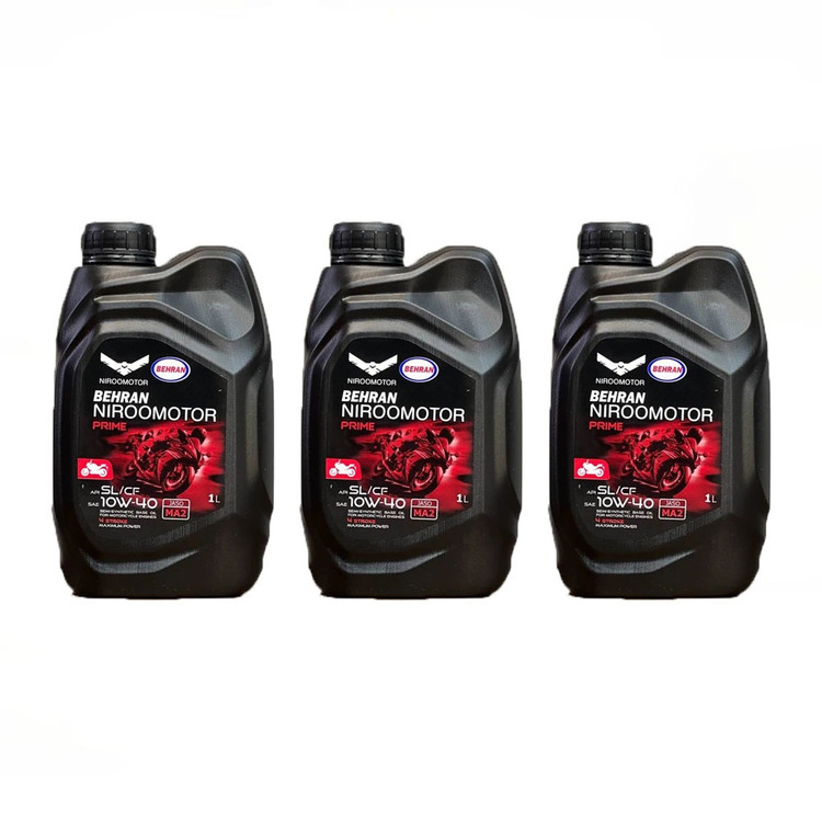 روغن موتور بهران مخصوص موتورهای دنده ای NIRO MOTOR OIL / 10W40 MA2 اصل کد 200526